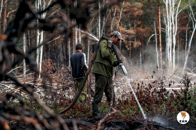 Поджигатели устроили крупный пожар в Свердловской области