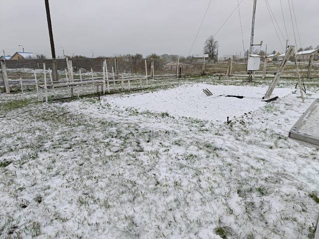 Снег выпал в Челябинской области