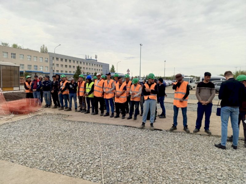 На стройке нового аэровокзала в Оренбурге задержали почти три десятка нелегальных мигрантов 