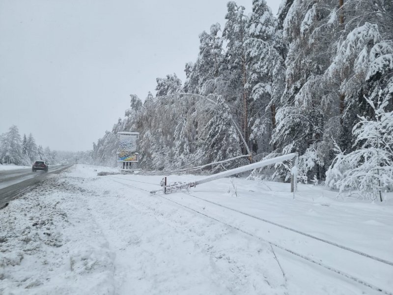 Свердловские энергетики рассказали о проблемах при устранении последствий снегопада 