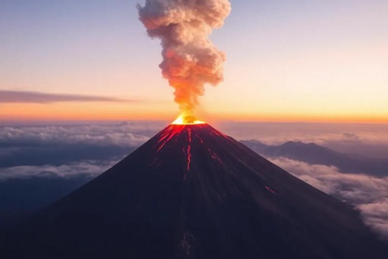 На Камчатке из-за извержения вулкана Ключевского введен наивысший уровень авиаопасности