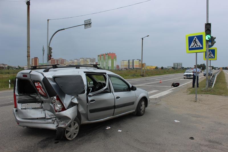 Въехал задом в машину