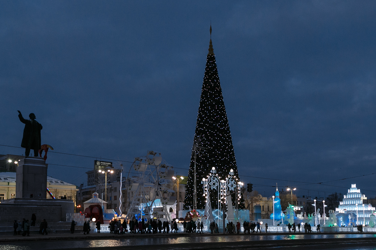 Екатеринбург ёлка на площади 1905 года
