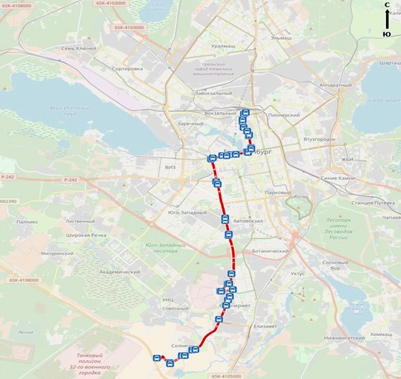 Автобус 74 екатеринбург маршрут