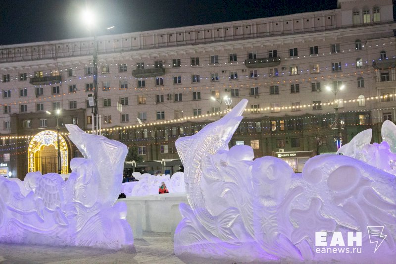 Ледовый городок в челябинске фото