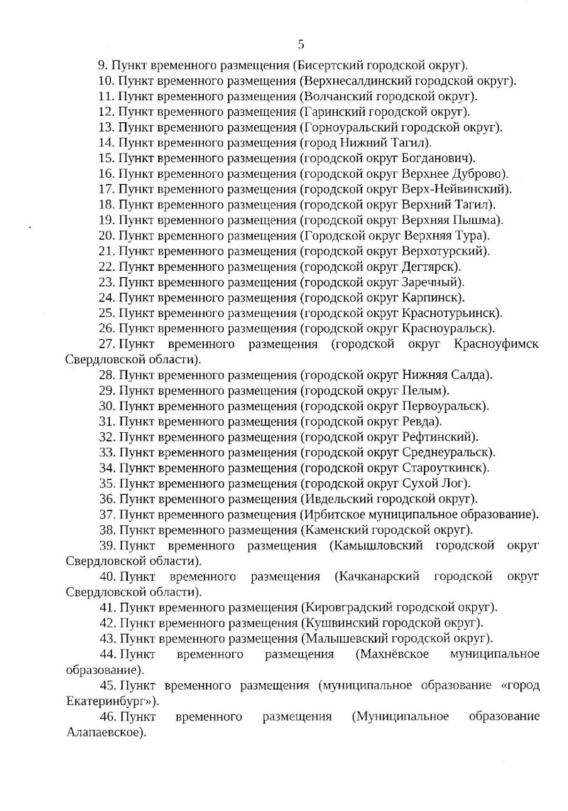 Места для размещения беженцев с Донбасса утвердил губернатор Свердловской  области. СПИСОК